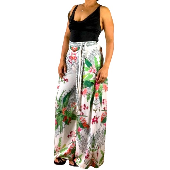 Jealous Tomato Tropical Pallazzo Pants, M - Picture 9 of 10